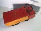 Vintage Steiff Knopf Im Ohr Large Ride On Wood And Metal Truck Orange And Yellow