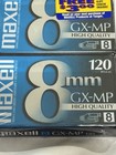 Nib Two Sealed Maxell 8mm  gx-mp 120  High Quality  Camcorder Video Cassette