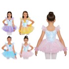 Girls Sequins Jazz Ballet Dance Princess Leotard Dress Performance Costume