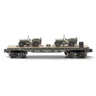 O Gauge - United States Army Military Flat Car W jeeps - New - Free Shipping