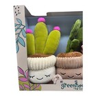Greenhouse By Russ Potted Plant Plush Set Succulent Cactus 10-12  New In Box