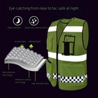 Multi Functional Breathable Reflective Safety Vest Mesh Multi Pocket 