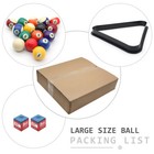 2-1 4    Billiard Ball Set Pool Table 16 Balls Rack Standard Regulation Size