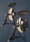 1961-1962 Chevy Impala 60-63 Pickup Truck 62-65 Nova Chrome Outside Mirror Set