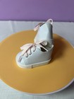 White Lace-up Sneakers Shoes For 18 Inch Dolls   Pink Laces   Fits American Girl