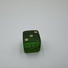 1 Dice Vintage Translucent Green 1 2 