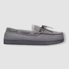 Club Room Men s Gray Slip-on Moccasin Slippers Shoes Size 10-11 l