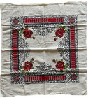 Vintage 1960s Mcm Startex Wonder-dri Red Rose Kitchen Towel 31  X 28 
