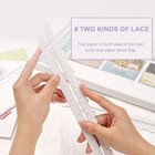 Irregular Jagged Ruler Metal Paper Tearing Ruler Craft Ruler Deckle Edged Ruler