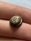 Rare Tinned Iron Back Eagle Staff Civil War Cuff Button - Dug Relic