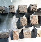 Lot Of 18 Brass Letterpress Stamps