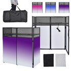 Dj Event Facade White   Black Scrim Metal Frame Booth  travel Bag Case