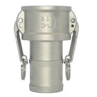 2  2 Inch Type C Camlock Female Coupler To Hose Barb Stainless Steel Us Stock