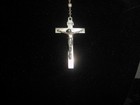 Vintage Sterling Silver Rosary Beads 25 8g Catholic Crucifix Jesus 18 5   