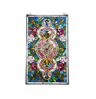 Stained Glass Tiffany Style Victorian Design Hanging Window Panel Suncatcher