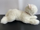 Russ Snowflake White Persian Cat Large 24    Plush Red Bow Ribbon Amber Stuffed