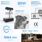 20w 4 3 x4 3  Fiber Laser Marking Machine W Autofocus F metal Marking - Used
