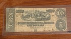 Confederate States Of America  10 Note     1864 Richmond Issue     Civil War