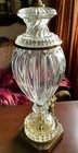 Vintage Antique Paul Hanson Baccarat Style Crystal Glass Table Lamp