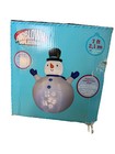 Gemmy 7 Ft Led Snowman Panorama Projector 360   Airblown Inflatable Rare Euc