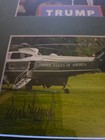 President Donald Trump Signed Framed matted Photo Display Coa holo Marine One