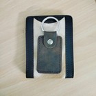 Genuine Leather Cowhide Wallet   Keychain Set Card Holder Unisex Gift