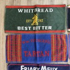 Vintage Beer Bar Towels Lot Of 8 Bass Harp Carling Whitbread Stones Pub Brewery