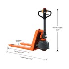 Tory Carrier 3300lbs Walkie Electric Pallet Jack Truck With 24v Lithium Battery