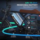 Movcan Mountain Ebike Adults 20  Fat Tire Electric Bike 33mph 1500w 48v 18 2ah