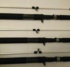 Lot 3 Zebco Authentic Series 6 6  2-piece Medium Heavy Casting New Rods Catfish 