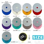 4 Inch 50-6000grit Diamond Polishing Pads Kit Wet dry For Granite Stone Concrete