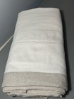 Pottery Barn Belgian Flax Linen Bed Skirt   Full   Flax   14    Drop