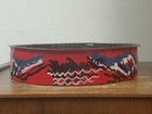 Vintage Handpainted Calypso Folk Art Steel Pan Drum 11  Diameter 2 5  Deep Vguc