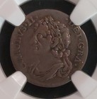 Scotland 1677 Charles Ii 1 16 Dollar Scarce Finest Graded Ngc Vf25 - Pop Only 1