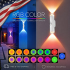 Double Head Led Night Light Motion Sensor Rgb Rechargeable Magnetic Wall Lamp