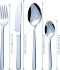 Stainless Steel Flatware Set 16 Piece Silverware Service For 4 Knife Fork Spoon