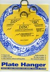 Invisible Disc Adhesive Plate Hanger Set - 4 Medium 3-inch Wall Mounts