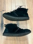 Ugg Neumel Black Suede Shearling Lined Lace-up Ankle Chukka Men   s Us 10