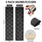 Universal Car Seat Belt Pads Cover seat Belt Shoulder Strap Covers Black
