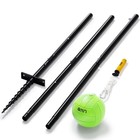 Portable Tetherball Set - 10 5ft Adjustable Steel Pole  Heavy Duty Outdoor Game