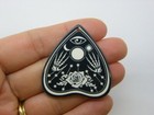 8 Ouija Board Planchette Pendant Black White Acrylic Hc847