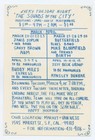 Jethro Tull Credence Clearwater Revival 1969 Bill Graham Bg164 Postcard Ad Back