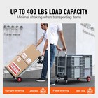 Uimoso Aluminum Hand Truck 2 In 1 Folding Dolly Cart 400 Lbs Capacity Heavy Duty