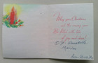 Trio Of Candles Pastelettes Vintage Christmas Greeting Card  zz25