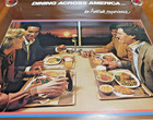 1976 Vintage Original Amtrak Railroad Dining Across America  Advertising Poster