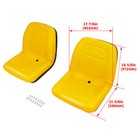 1x Pu Yellow Complete Seat For John Deere 4x2 4x4 Hpx Gator Turf E Th 6x4 Te