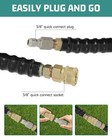3 8  100ft 4000psi Pressure Washer Hose Non-marking Gray With Couplers New
