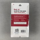 Red Jr  Glow-in-the-dark Ping Pong Table Tennis Balls     New Sealed 6 Pack
