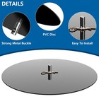 Ice Auger Drill Adapter- Stainless Steel Ice Fishing Auger Stopper Disc With 11 