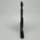 Vintage Cast Iron Colonial Woman Silhouette Doorstop Black Metal Folk Art Decor